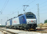 Overhead Line Laid for Electrified Railways
